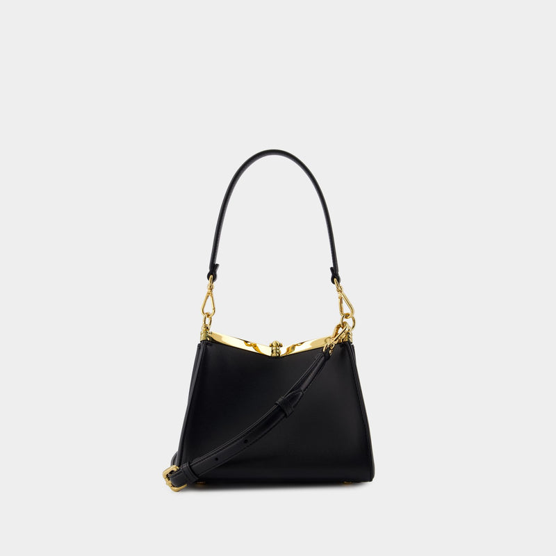 Vela Small Shoulder Bag - Etro - Leather - Black