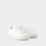 Sneakers - Versace - Leather - White