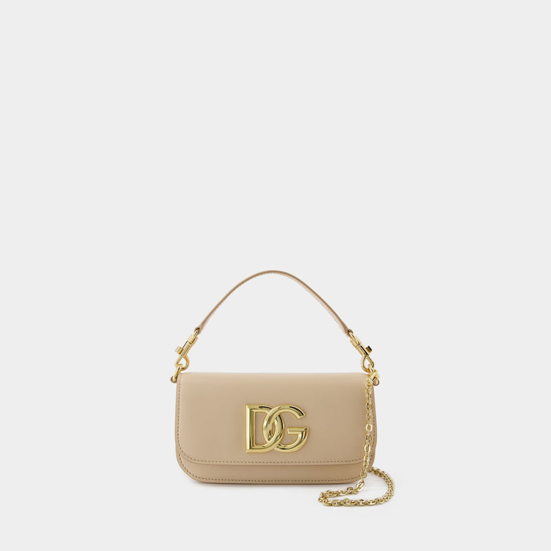 Shoulder Bag 3.5 - Dolce&Gabbana - Leather - Beige