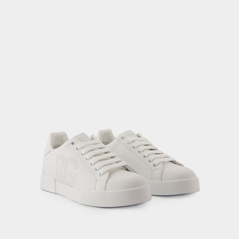 Low Top Sneakers - Dolce&Gabbana - Leather - White