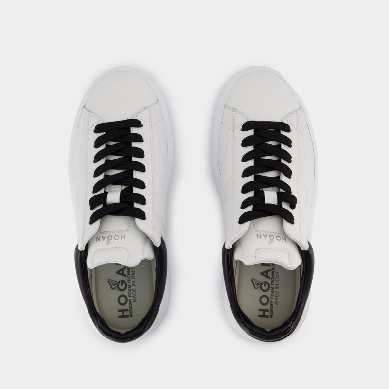 H Stripes Sneakers - Hogan - Leather - White