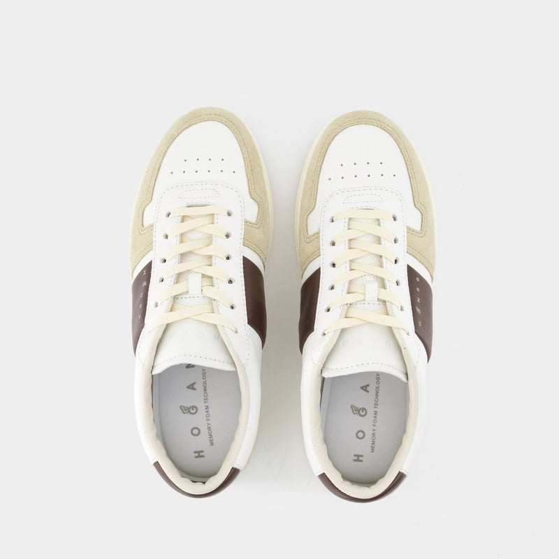 H668 Sneakers - Hogan - Leather - White