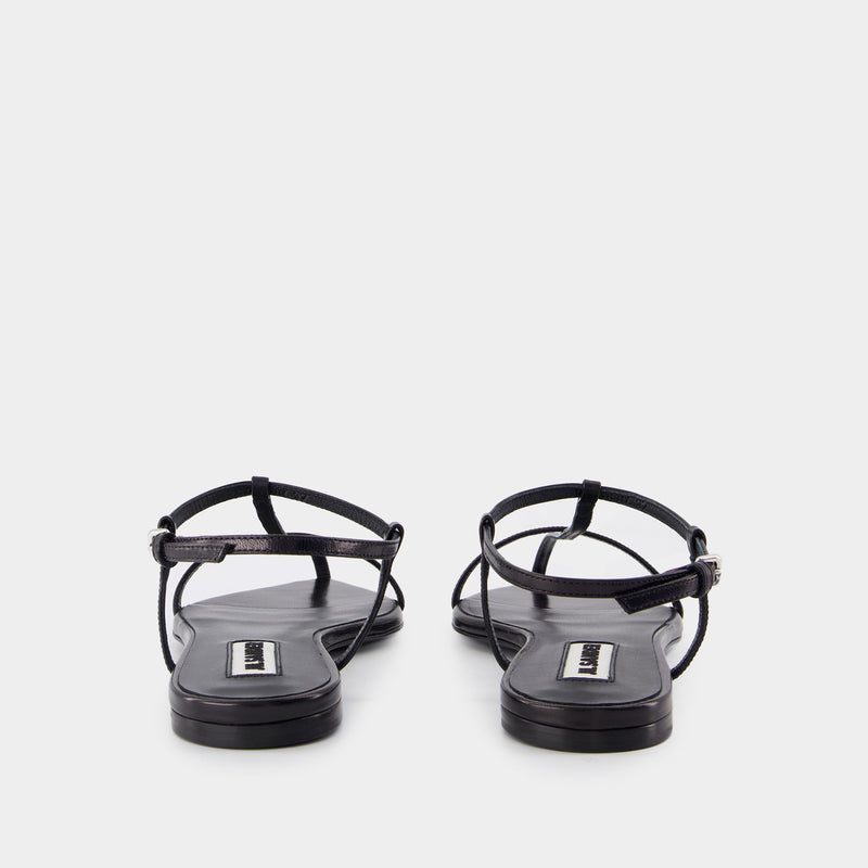 Sandals - Jil Sander - Leather - Black