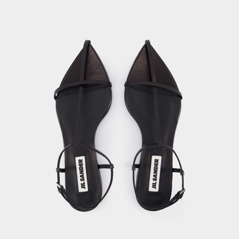 Sandals - Jil Sander - Leather - Black