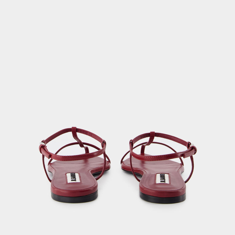 Sandals - Jil Sander - Leather - Red