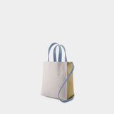 Museo Soft Mini Shopper Bag - Marni - Leather - Blue