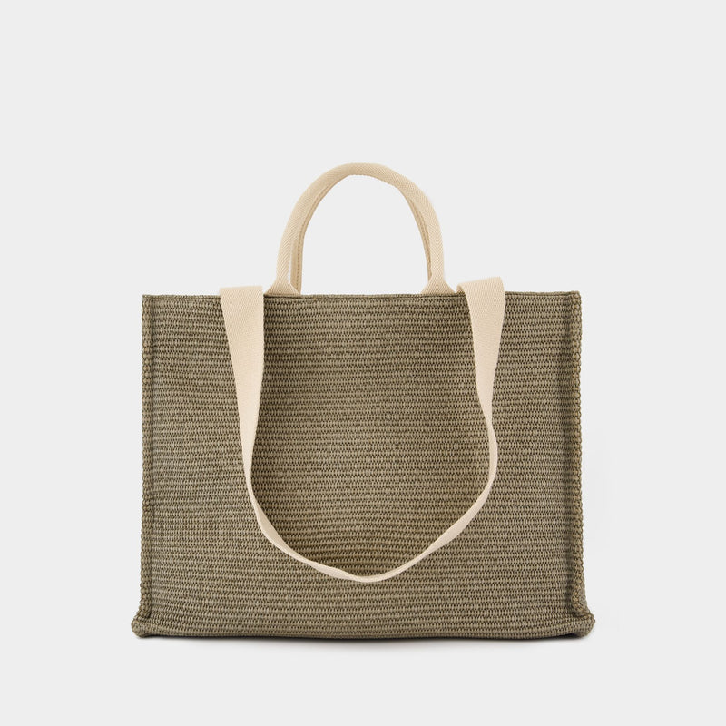 Large Shopper Bag - Marni - Cotton - Green