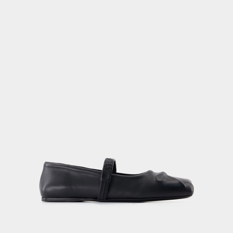 Mary Jane Sneakers - Marni - Leather - Black