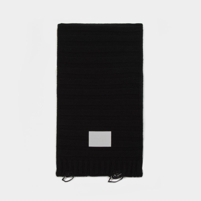 Scarf - MM6 Maison Margiela - Wool - Black