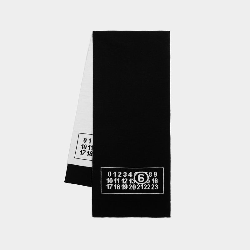 Scarf - MM6 Maison Margiela - Wool - Black