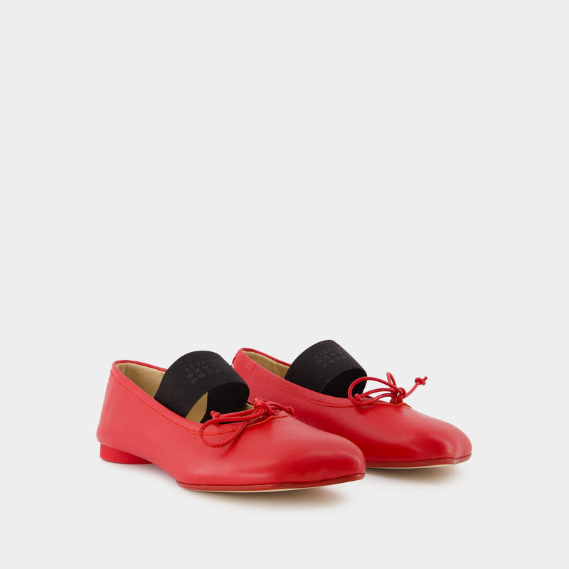 Ballet Ballerinas - MM6 Maison Margiela - Leather - Red