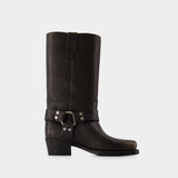 Roxy 45 Boots - Paris Texas - Leather - Black