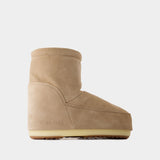 Icon Low Nolace Boots - Moon Boot - Suede - Beige