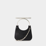 Mini Cross Bar Purse - Alexander McQueen - Leather - Black