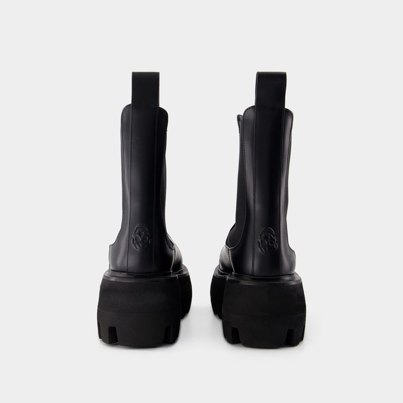 Rubber boots - Alexander McQueen - Leather - Black