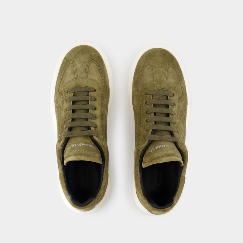 Oversize Sneakers - Alexander McQueen - Leather - Khaki