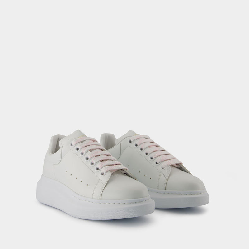 Oversize Sneakers - Alexander McQueen - Leather - White