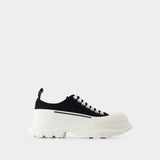 Tread  Slick Sneakers - Alexander McQueen - Canvas - Black/White