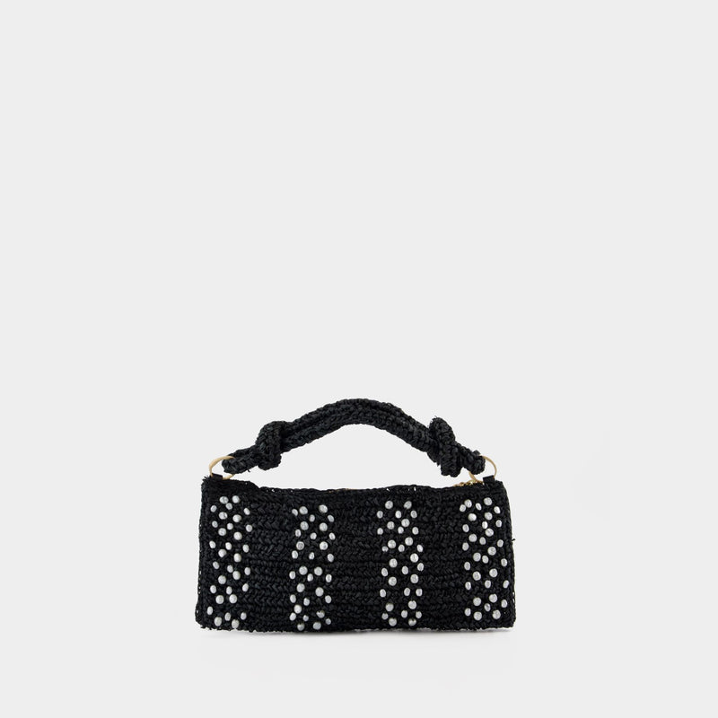 Hera Nano Shoulder Bag - Cult Gaia - Raffia - Black