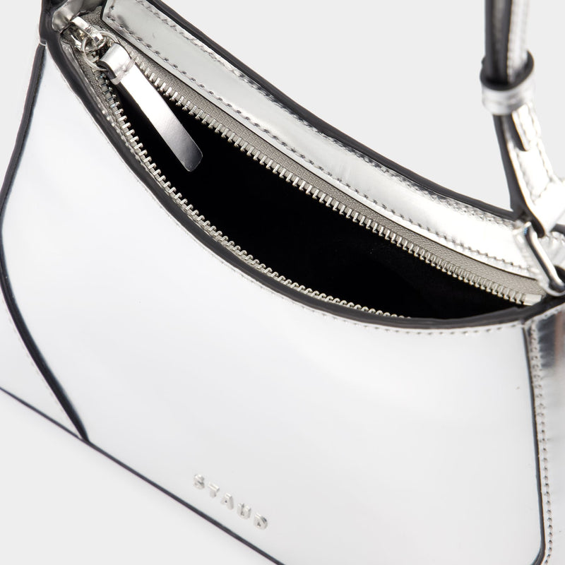 Linda Shoulder Bag - Staud - Leather - Silver