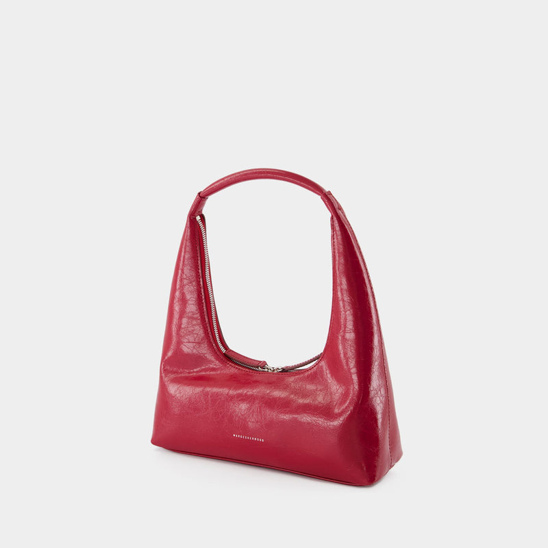 Hobo Shoulder Bag - Margesherwood - Leather - Red