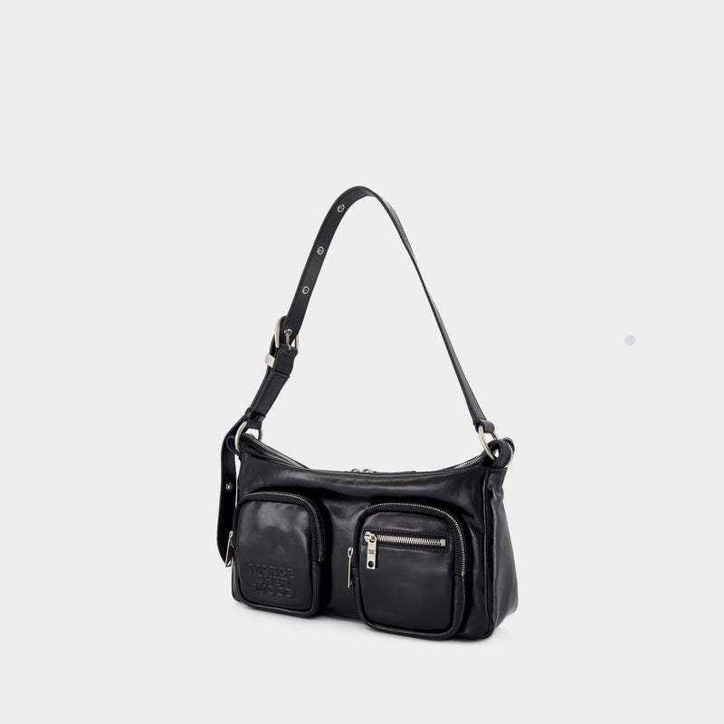 Outpocket Shoulder Bag - Margesherwood - Leather - Black