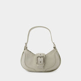 Hobo Brocle Shoulder Bag - Osoi - Leather - Cream