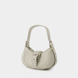 Hobo Brocle Shoulder Bag - Osoi - Leather - Cream