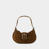 Hobo Brocle Shoulder Bag - Osoi - Leather - Brown