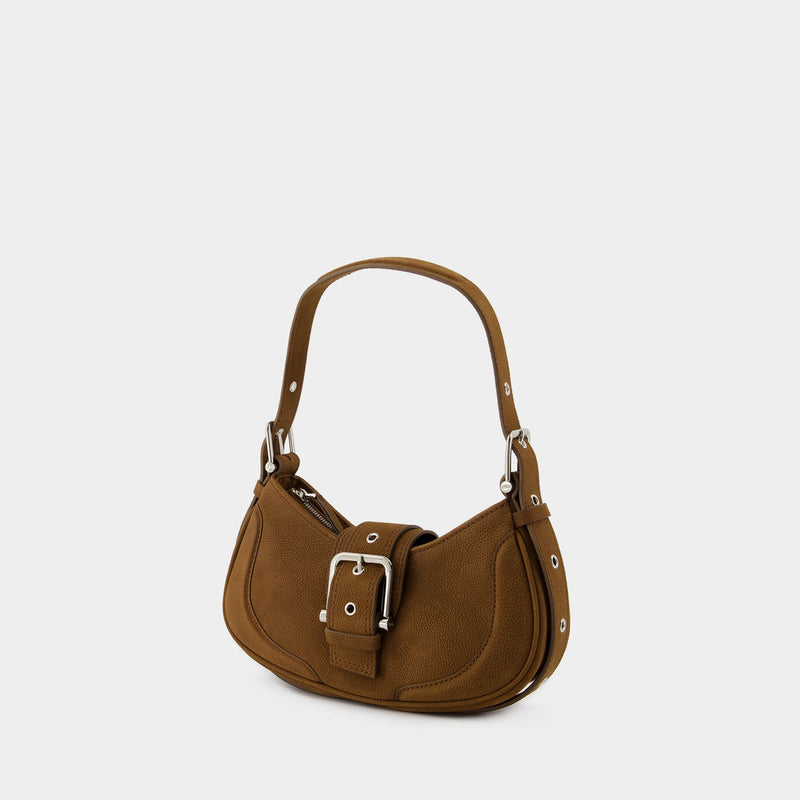 Hobo Brocle Shoulder Bag - Osoi - Leather - Brown