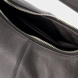 Cargo Large Shoulder Bag - Osoi - Leather - Black