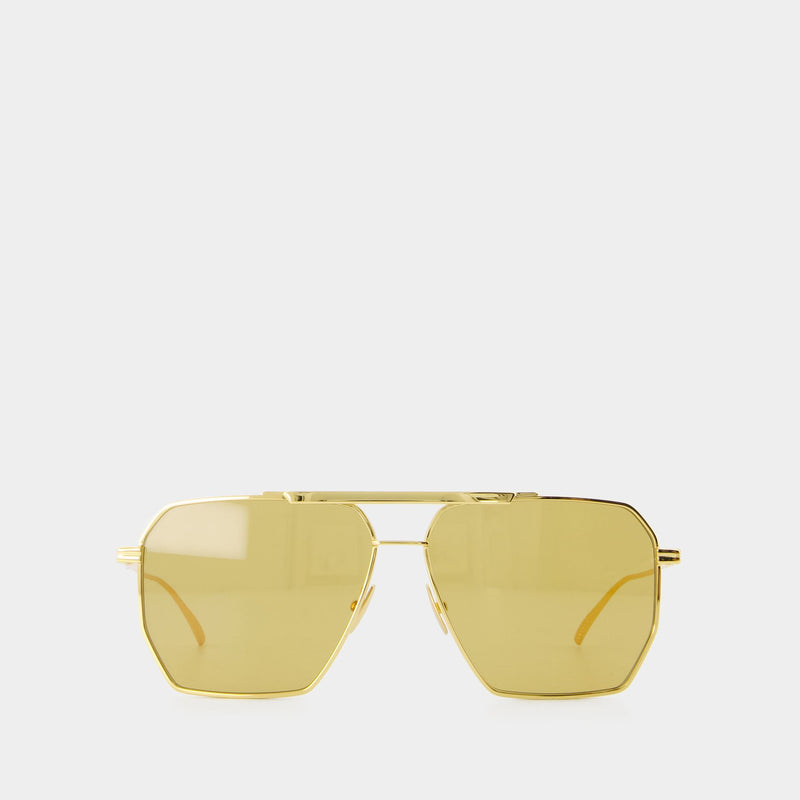 Bv1012s Sunglasses - Bottega Veneta - Metal - Gold