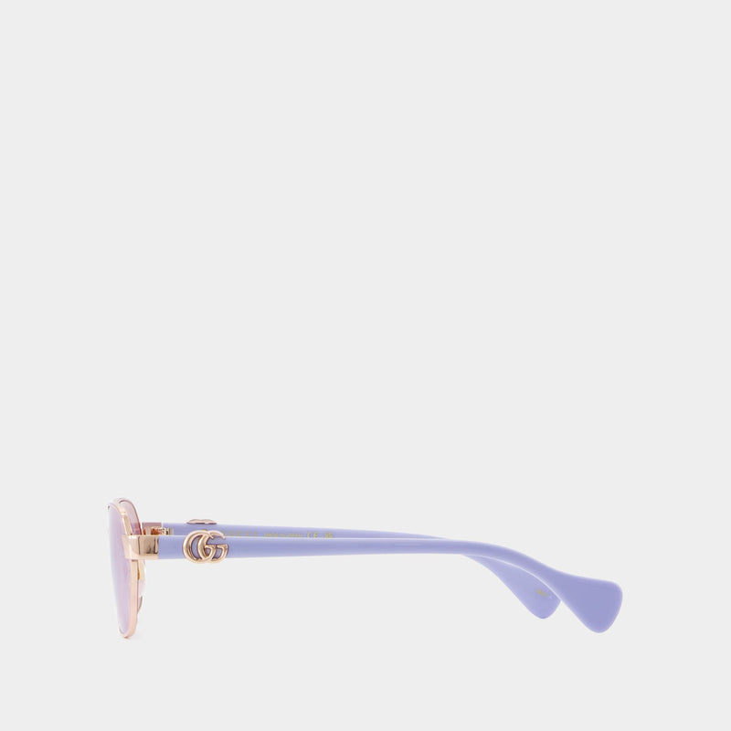 Gg1593s Sunglasses - Gucci - Metal - Gold