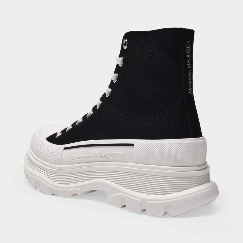 Tread Slick Sneakers in Black Canvas