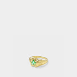 Starstruck Lime Ring in Gold Vermeil