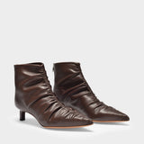 Ankle Boots in Dark Brown Leather