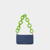 Denim Hobo Bag - Germanier - Pistachio - Pearl