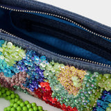 Denim Hobo Bag - Germanier - Pistachio - Pearl