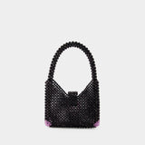 Beaded Hobo Bag - Germanier - Beads - Black