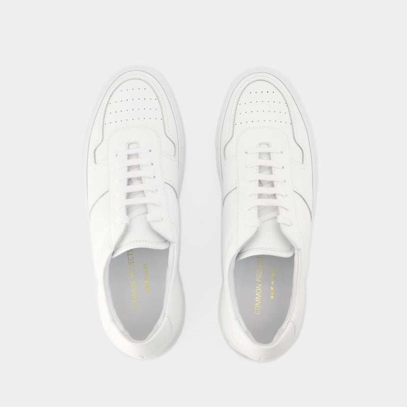 Bball Low Sneakers - Common Projects - Leather - White