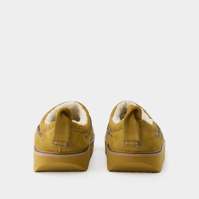 Slides Slip On - Ader Error - Leather - Camel