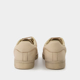 Orion Sneakers in Beige Leather