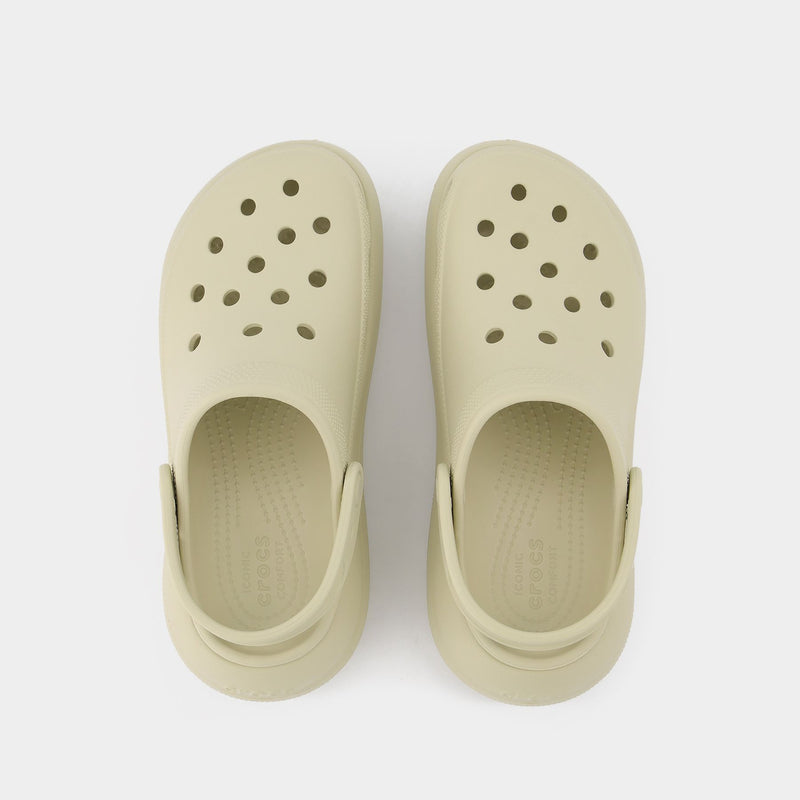 Classic Crush Mules - Crocs - Bone - Synthetic