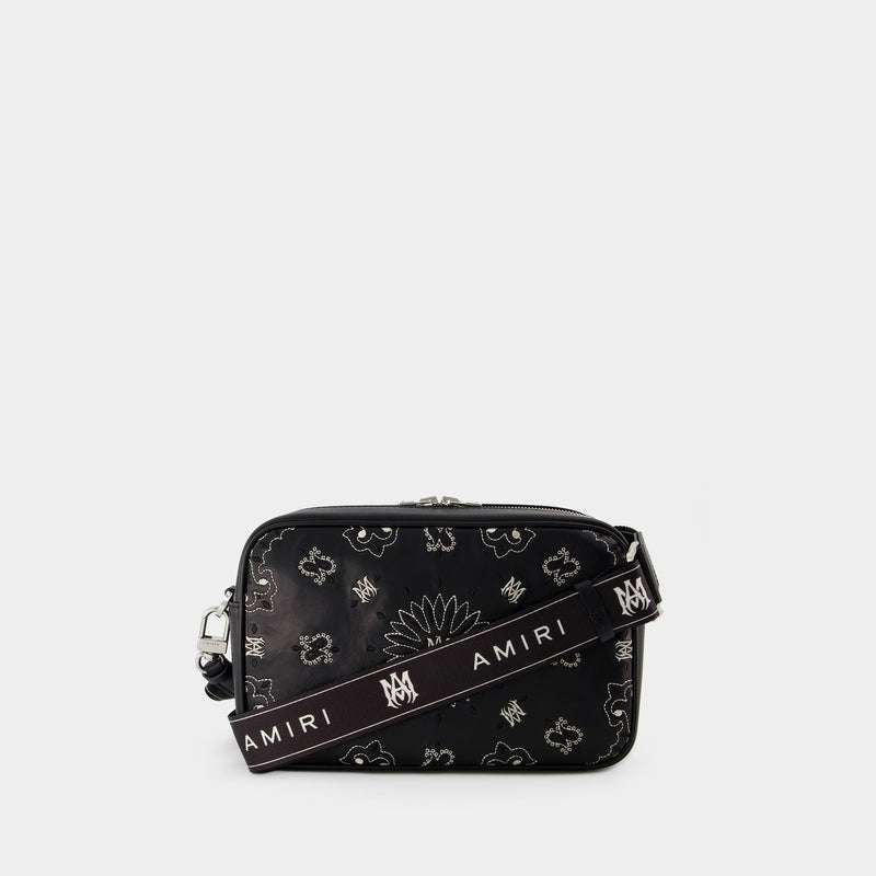 Bandana Crossbody - Amiri - Leather - Black