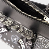 Bandana Micro Triangle Bag - Amiri - Leather - Black