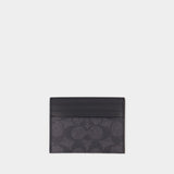 Cardholder - Coach - Exclusive canvas - Black