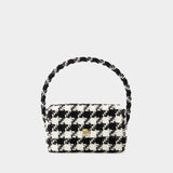 Nico Hobo Bag - Anine Bing - Cotton - Black/White