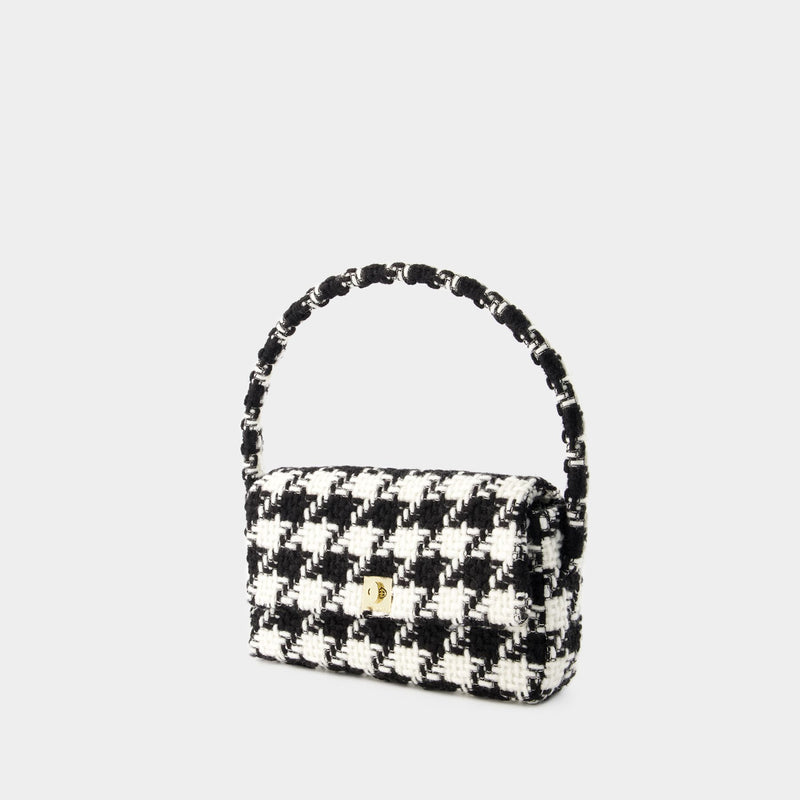 Nico Hobo Bag - Anine Bing - Cotton - Black/White