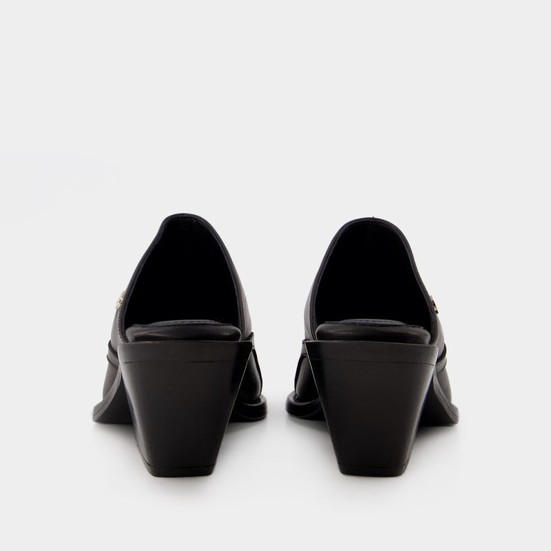 Tania Mules - Anine Bing - Leather - Black