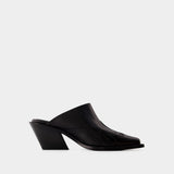 Tania Mules - Anine Bing - Leather - Black